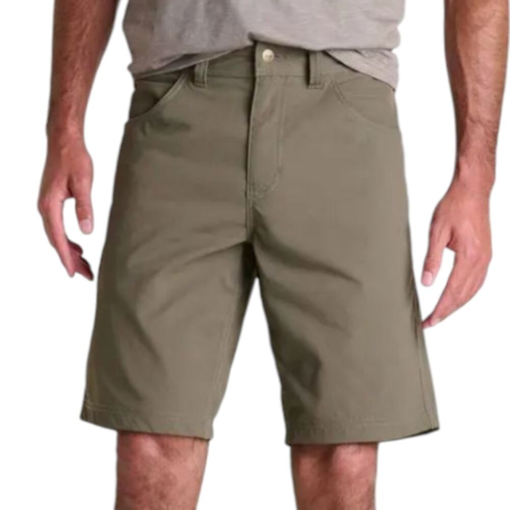 Toad & Co Mens Rover Canvas Short Gorpcore Outdoor‎ Golf Hiking Jeep Green 28